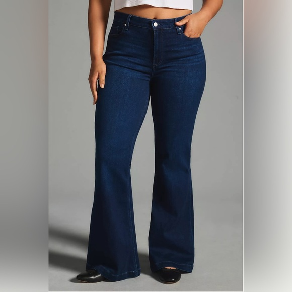 Size 22W // PAIGE Genevieve High-Rise Flare Jeans